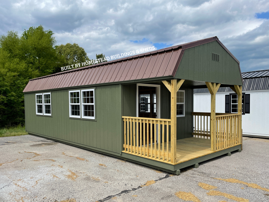 12x32 Deluxe High Barn Cabin Design #167