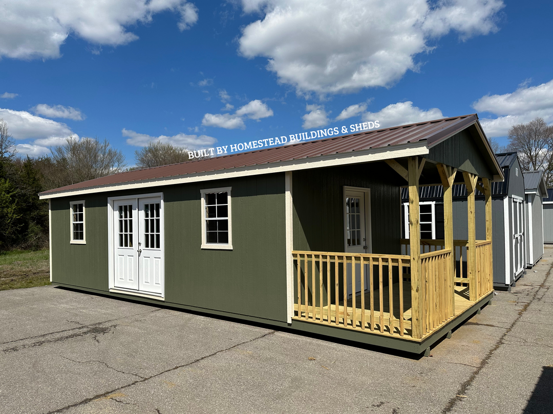 14x32 Deluxe A-Frame Cabin Design #117