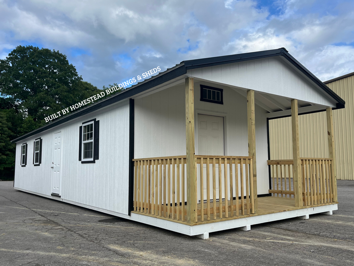 14x48 Deluxe A-Frame Cabin Design #80