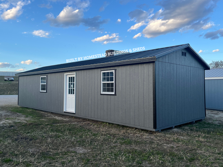 14x40 Deluxe A-Frame Design #190 – Homestead Buildings & Sheds