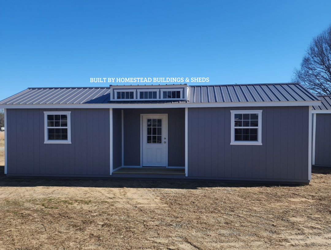 12x32 Deluxe A-Frame Building with Dormer, Inset Porch, and Electrical Design #149