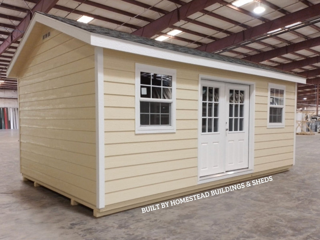 12x20 Deluxe A - Frame with Lap Siding Design #60 - Homestead Buildings & Sheds