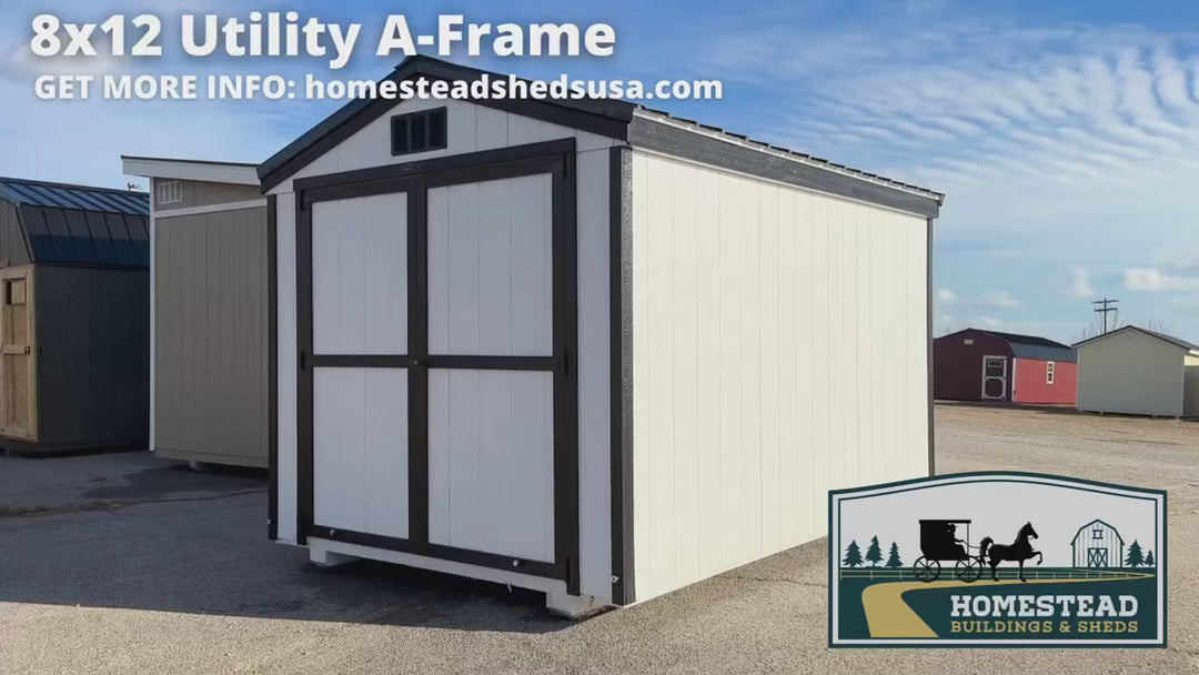 8x12 Utility Shed Design #55