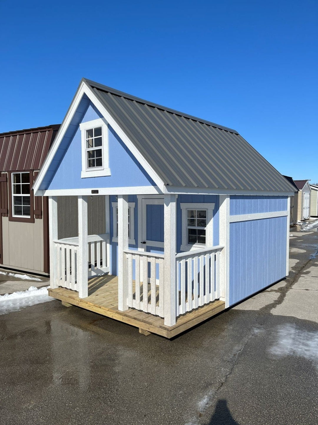 8x12 Clubhouse Style #303772 - Homestead Buildings & Sheds